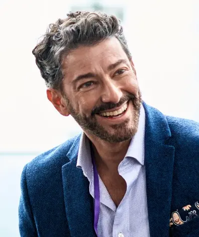 Professional business person using printer rental services